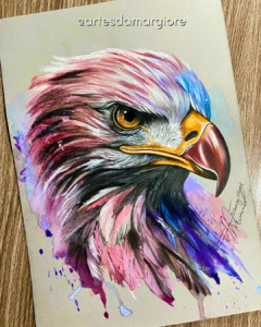 Águia aquarela